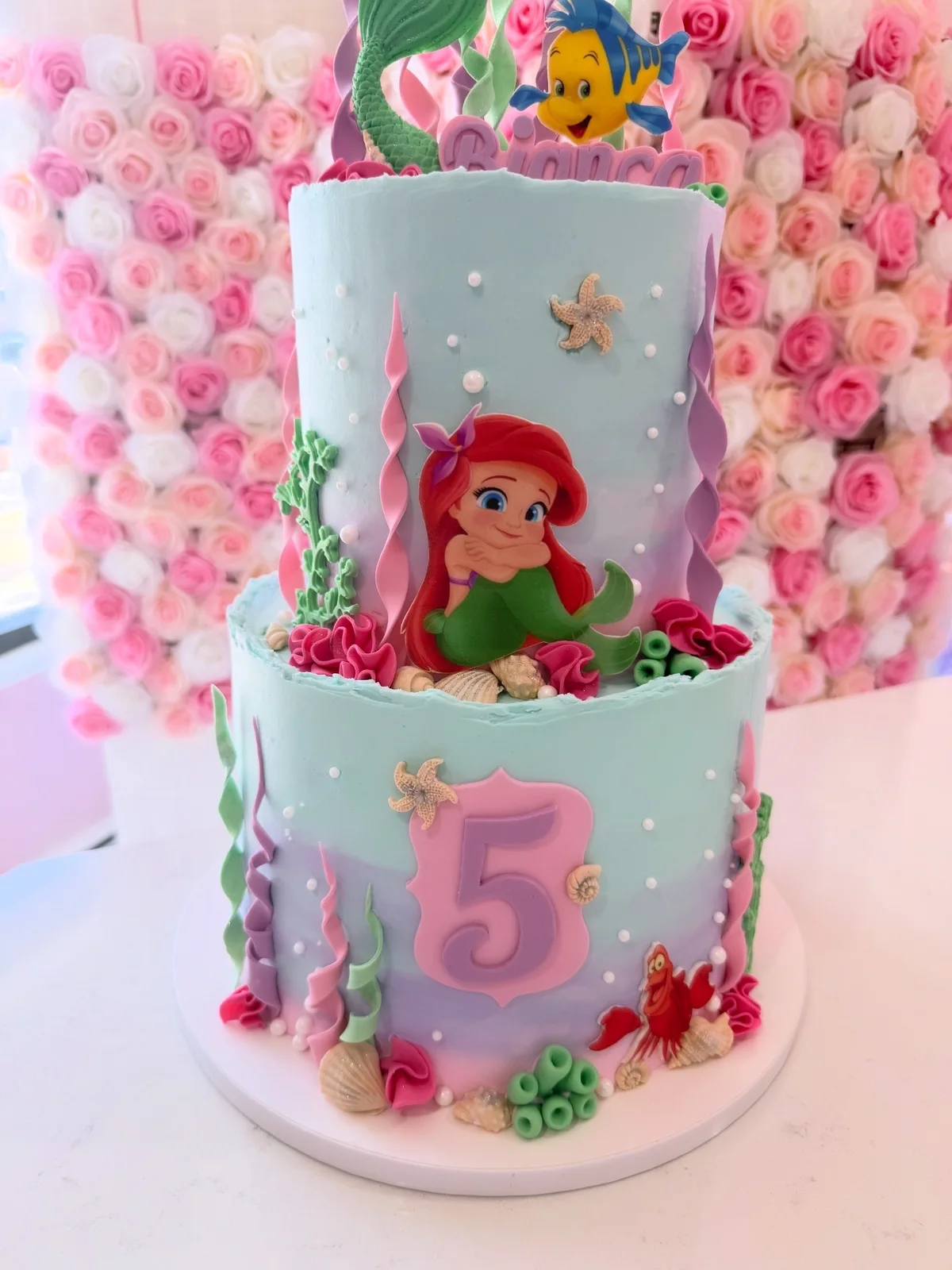 Custom wedding cake by Celebrate the Cake