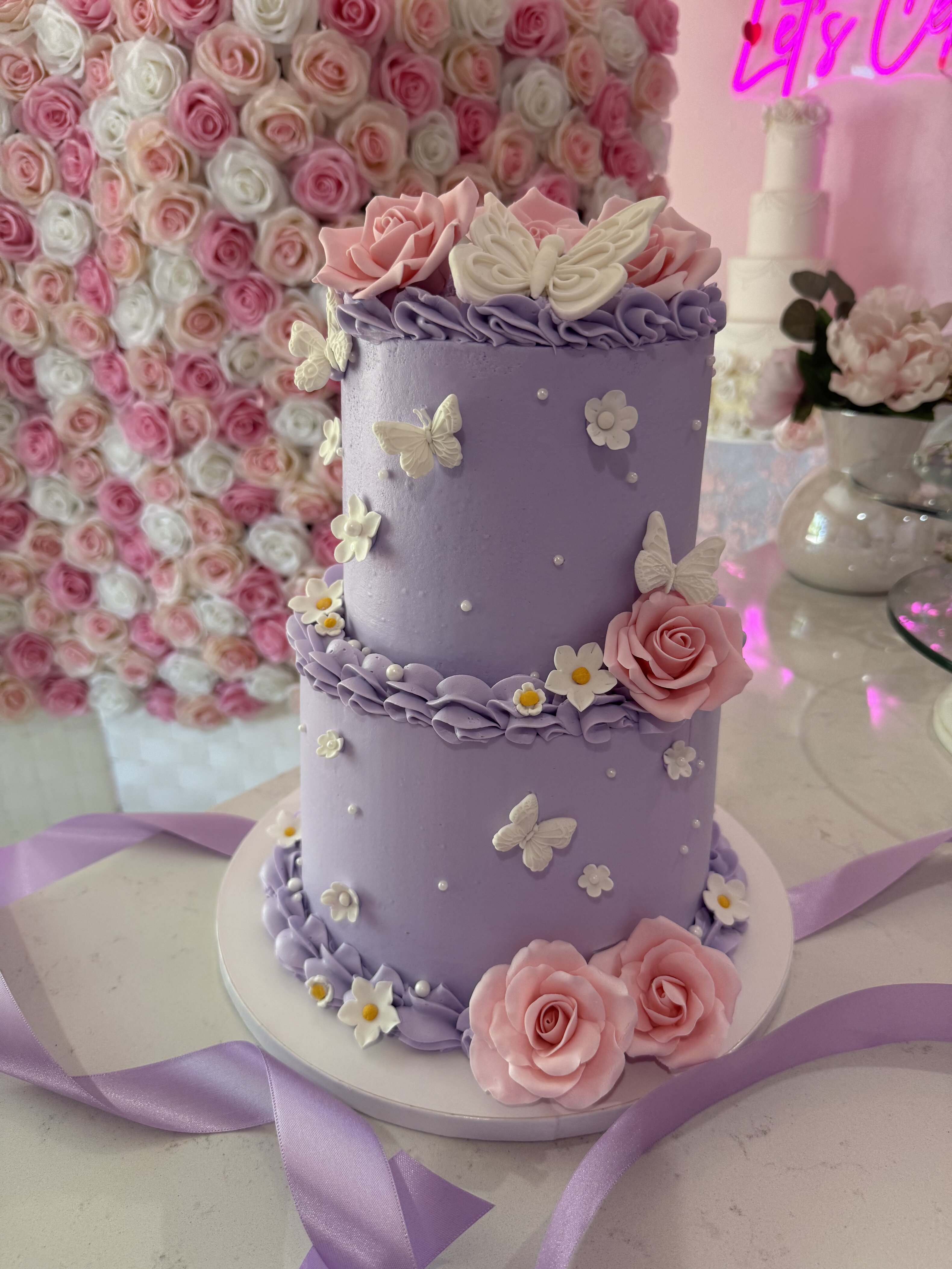 Elegant custom cake from Celebrate the Cake